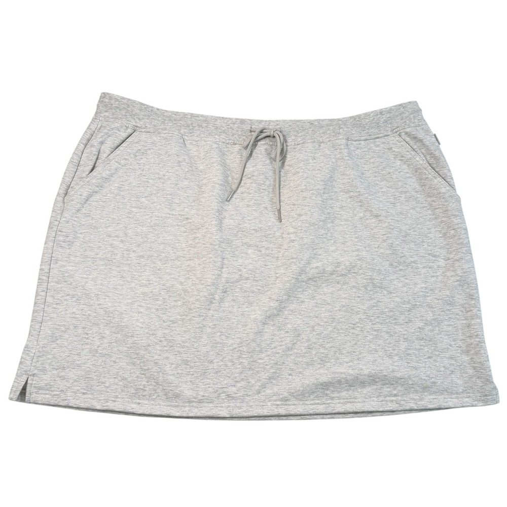 Eddie Bauer‎ Womens Camp Fleece Skirt Light Heather Gray XXL 1992 NWT Lounge